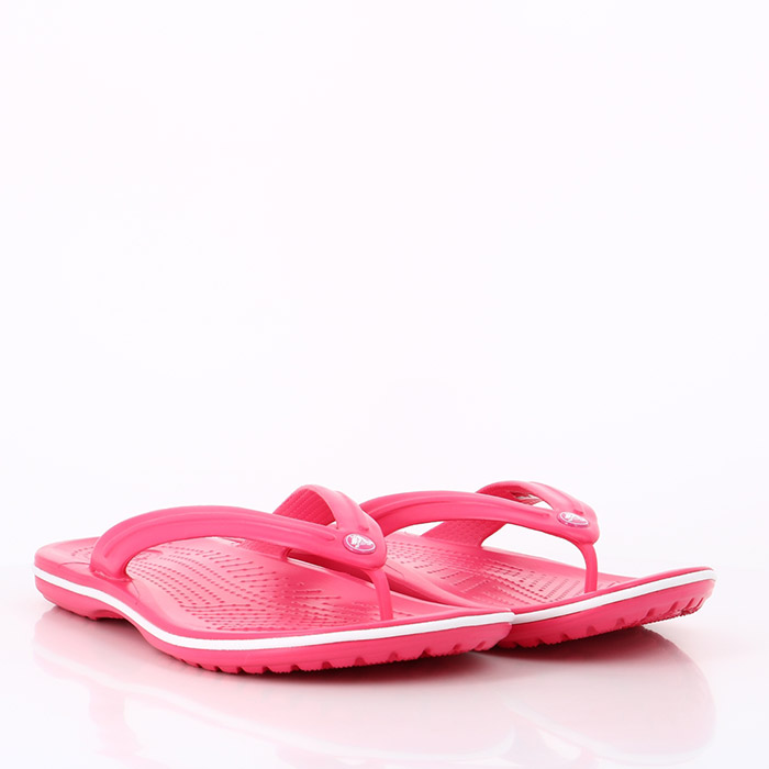 Crocs chaussures crocs crocband flip paradise pink white rose1452901_3