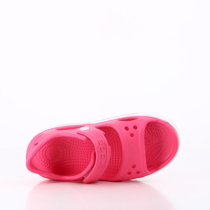 Crocs chaussures crocs bebe crocband ii sandal ps paradise pink   carnation rose1453201_2