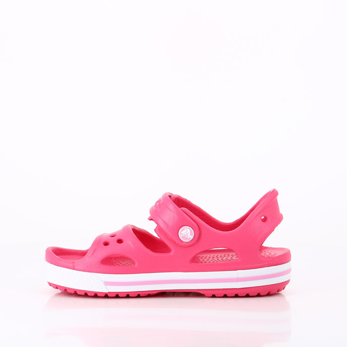 Crocs chaussures crocs bebe crocband ii sandal ps paradise pink   carnation rose1453201_4