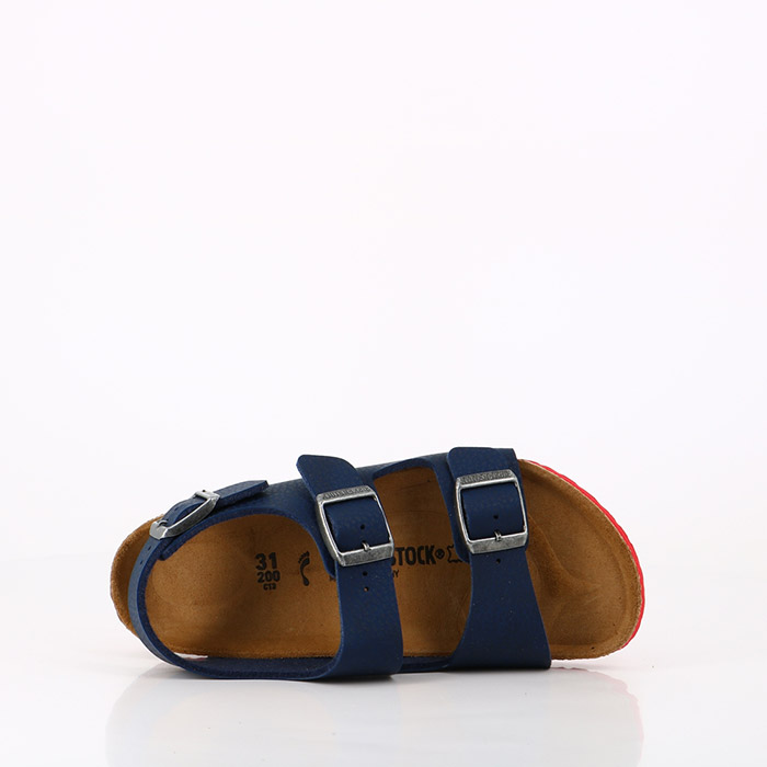 Birkenstock chaussures birkenstock enfant milano  desert soil blue ls red bleu1453401_6