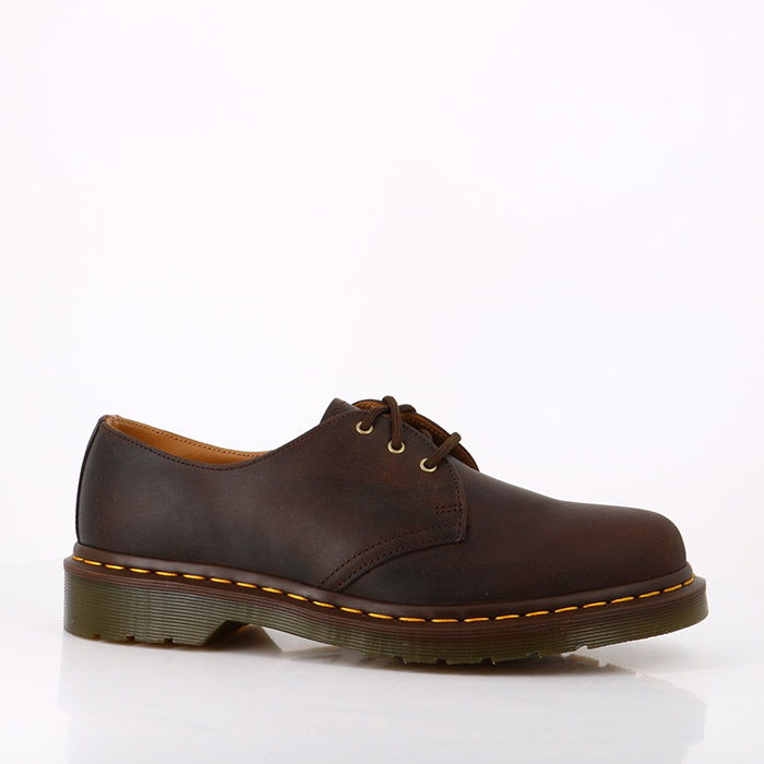 Dr martens chaussures dr martens 1461 cuir crazy horse gaucho crazy horse marron