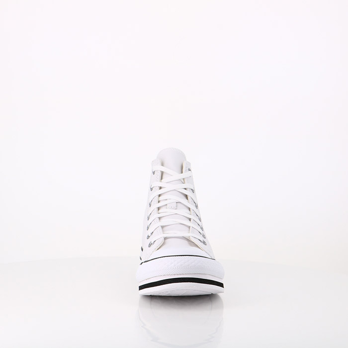 Converse chaussures converse enfant leather chuck taylor all star compensees white white black blanc1459101_5