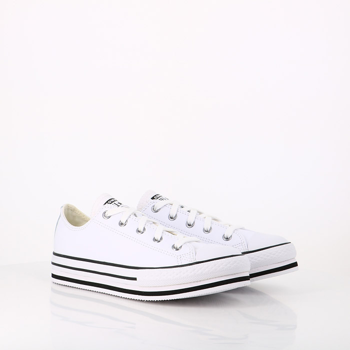 Converse chaussures converse enfant chuck taylor all star eva lift ox white black egret blanc1459401_5