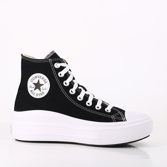 Converse chaussures converse chuck taylor all star move hi noir ivoire naturel blanc noir