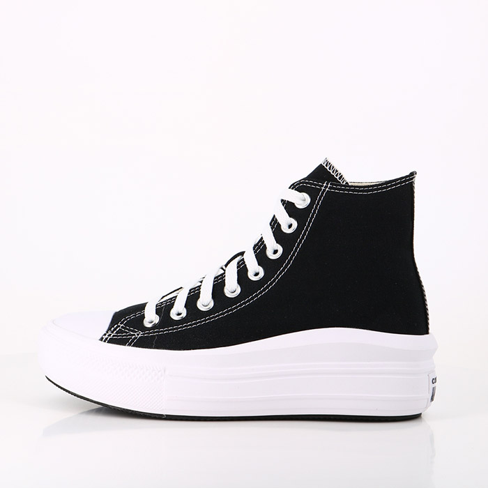 Converse chaussures converse chuck taylor all star move hi noir ivoire naturel blanc noir1460401_4