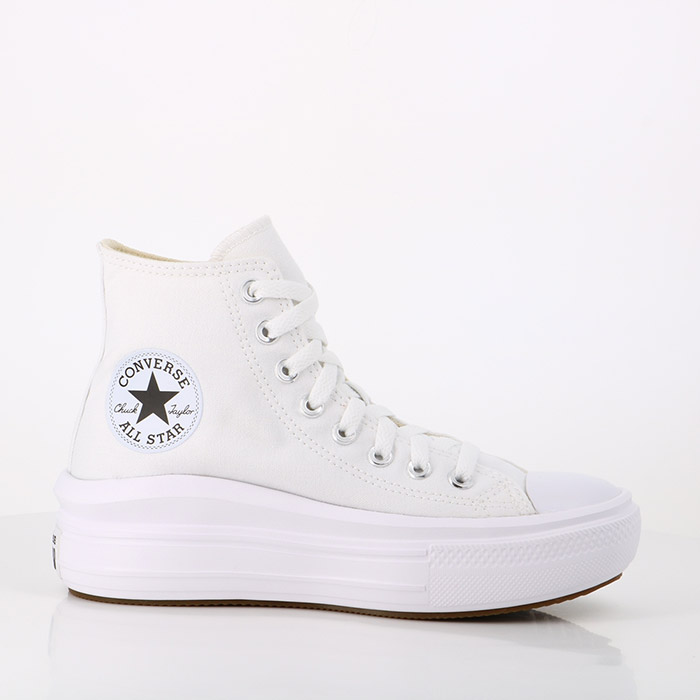 Converse chaussures converse chuck taylor all star move white natural ivory black blanc