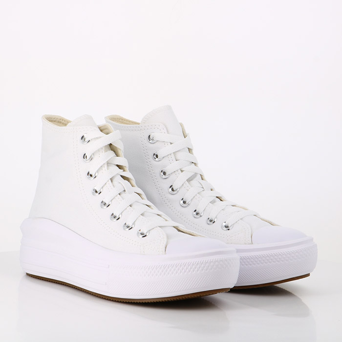 Converse chaussures converse chuck taylor all star move white natural ivory black blanc1460501_2