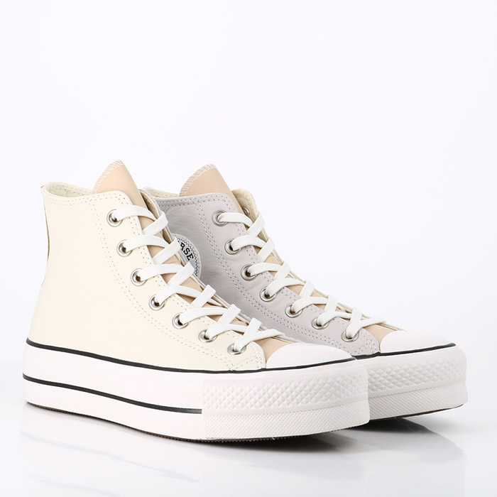 Converse chaussures converse chuck taylor all star lift hi pale putty farro egret beige1461001_2