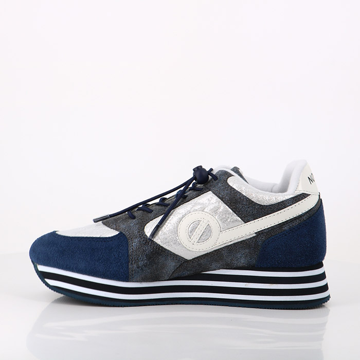 No name chaussures no name parko jogger suede padded navy silver bleu1463201_4