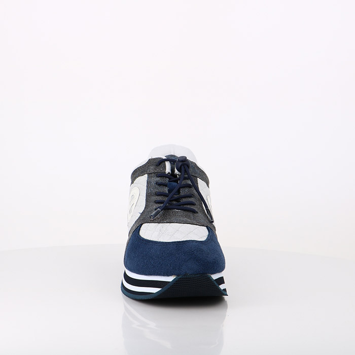 No name chaussures no name parko jogger suede padded navy silver bleu1463201_5