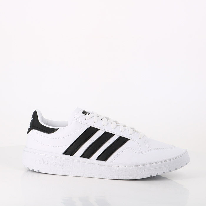 Adidas chaussures adidas team court blanc noir blanc1465001_1