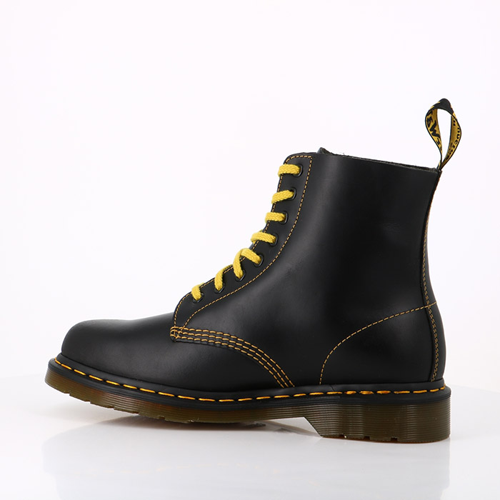 Dr martens chaussures dr martens boots 1460 pascal cuir atlas dark grey noir1468601_4