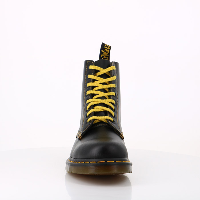 Dr martens chaussures dr martens boots 1460 pascal cuir atlas dark grey noir1468601_5