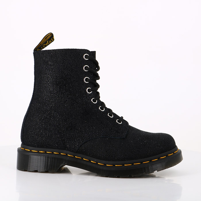 Dr martens chaussures dr martens boots 1460 pascal glitter ray black noir