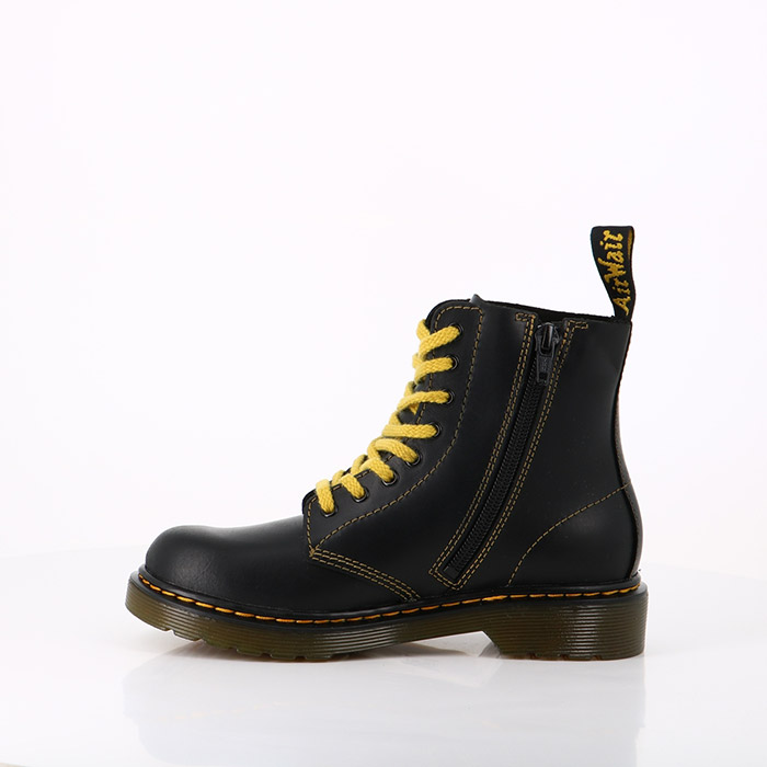 Dr martens chaussures dr martens enfant boots 1460 cuir pablo black noir1468801_5