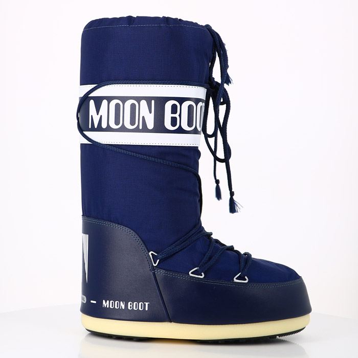 Moon boot chaussures moon boot bottes icon blue nylon bleu