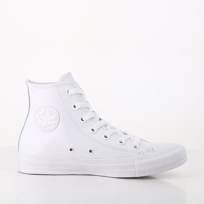 Converse chaussures converse chuck taylor all star hi cuir mono blanc