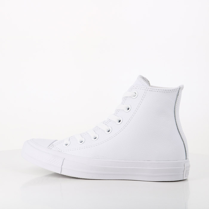 Converse chaussures converse chuck taylor all star hi cuir mono blanc1474101_3