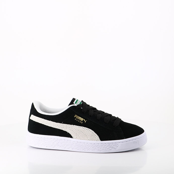 Puma chaussures puma enfant suede classic xxi ps black white noir