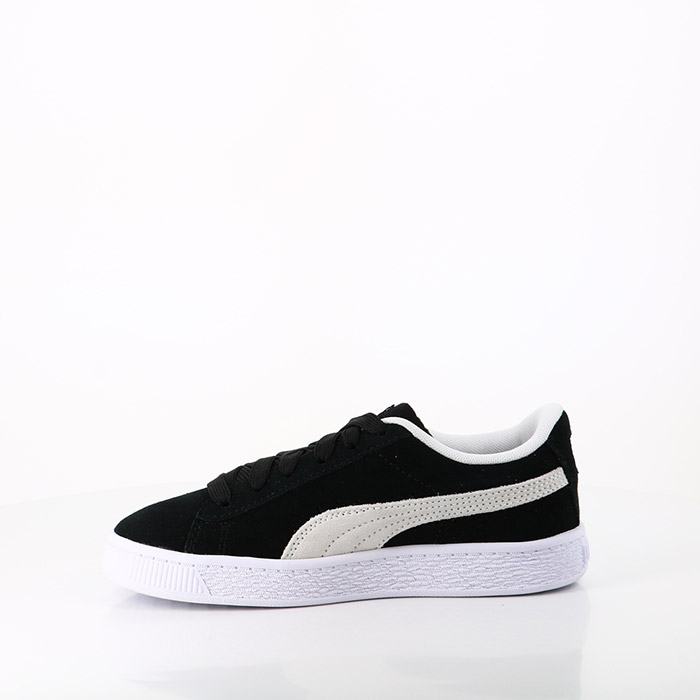 Puma chaussures puma enfant suede classic xxi ps black white noir1474201_3