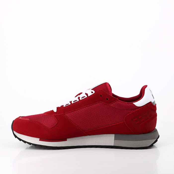 Napapijri chaussures napapijri man suede mesh running sum cherry red rouge1479701_3