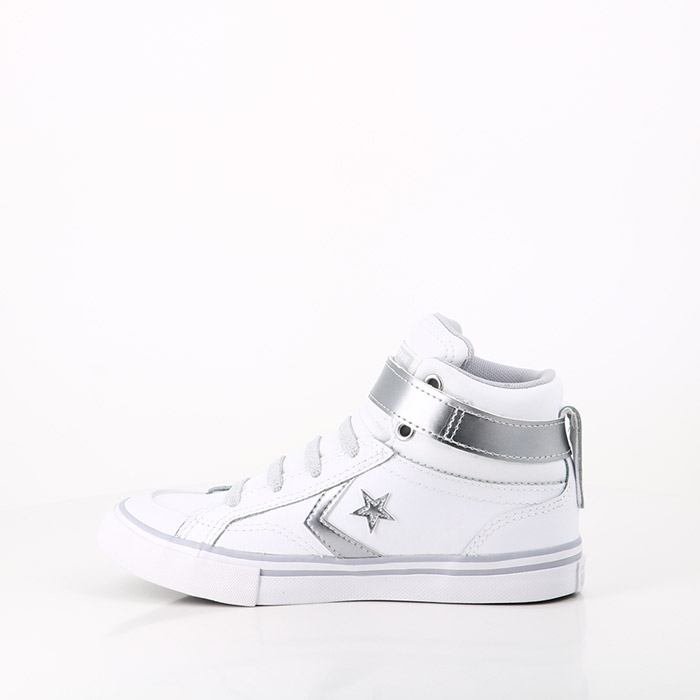Converse chaussures converse enfant pro blaze hi white metallic gravel white blanc1480301_3