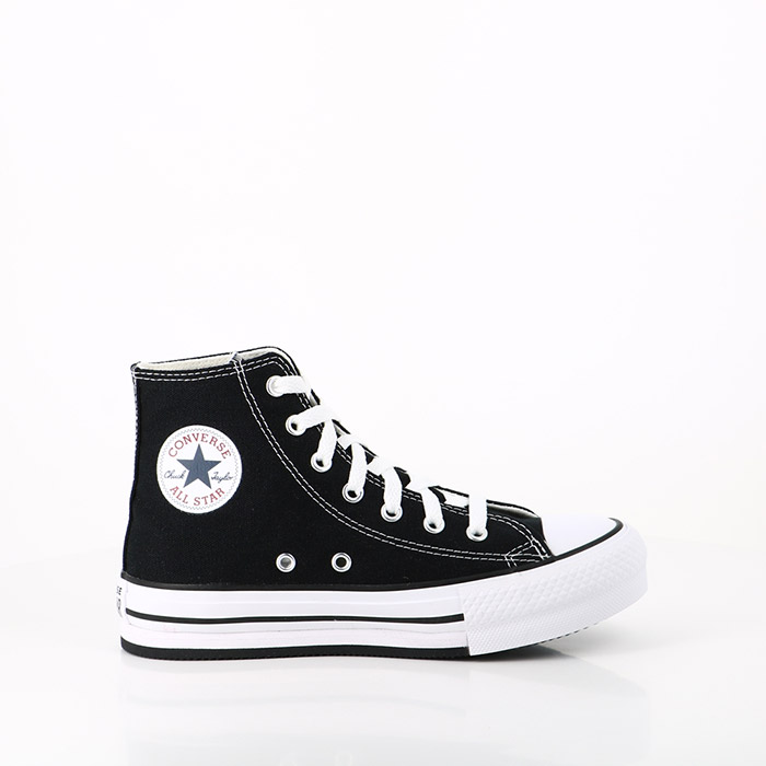 Converse chaussures converse enfant eva lift hi black white black noir