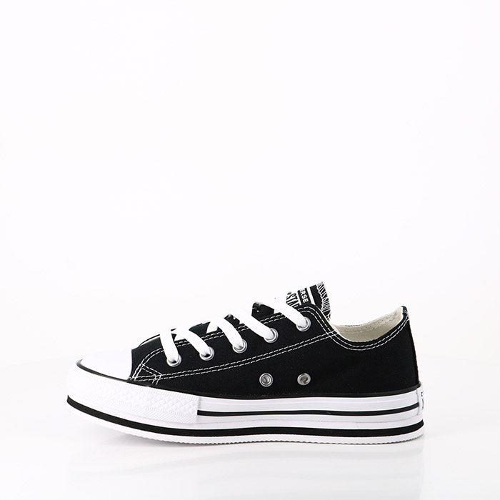 Converse chaussures converse enfant chuck taylor all star eva lift ox black white black noir1481401_3