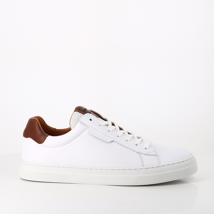 Schmoove chaussures schmoove spark clay nappa ciclon white old camel blanc