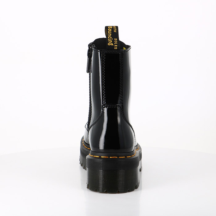 Dr martens chaussures dr martens boots plateformes jadon en cuir verni lamper black noir1483801_2
