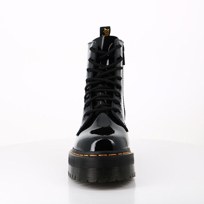 Dr martens chaussures dr martens boots plateformes jadon en cuir verni lamper black noir1483801_4
