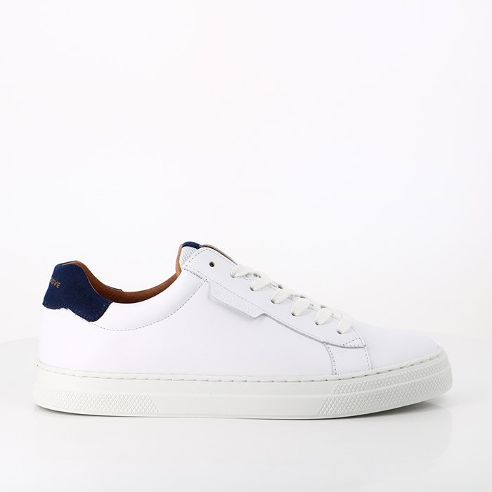 Schmoove chaussures schmoove spark clay nappa suede white blue blanc
