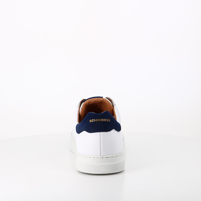 Schmoove chaussures schmoove spark clay nappa suede white blue blanc1484301_2