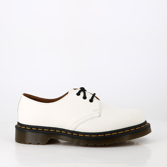 Dr martens chaussures dr martens 1461 cuir smooth white blanc