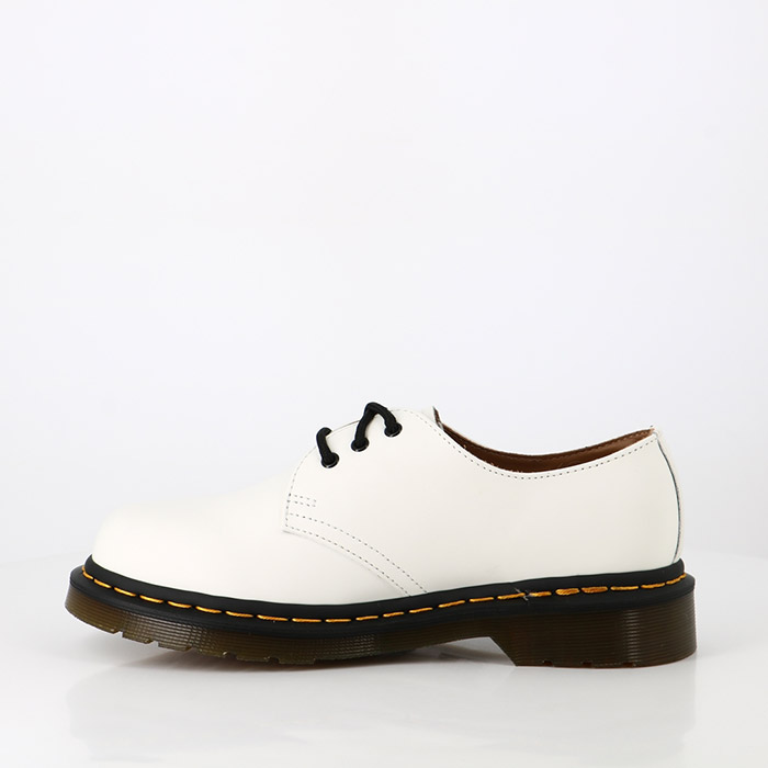 Dr martens chaussures dr martens 1461 cuir smooth white blanc1484601_3