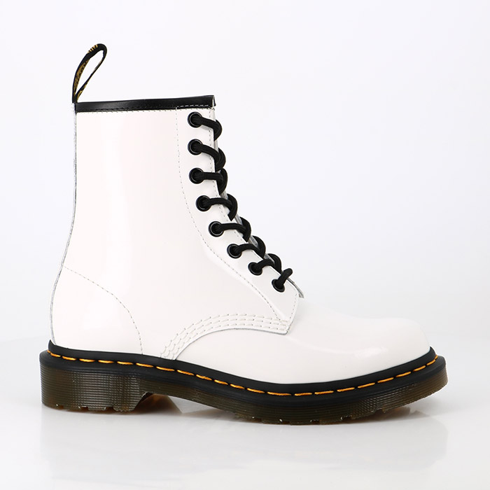 Dr martens chaussures dr martens 1460 w white lamper blanc