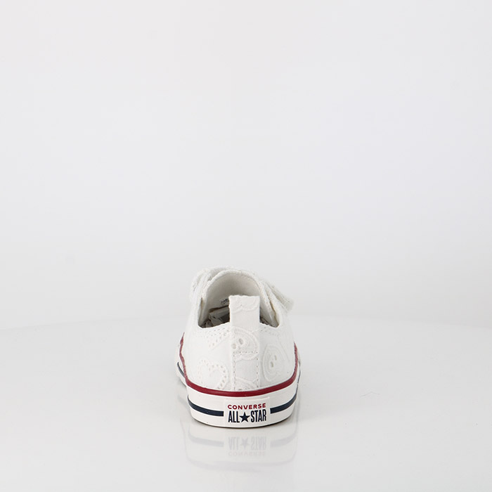 Converse chaussures converse bebe chuck taylor all star 2v ox white garnet midnight navy blanc1486901_2