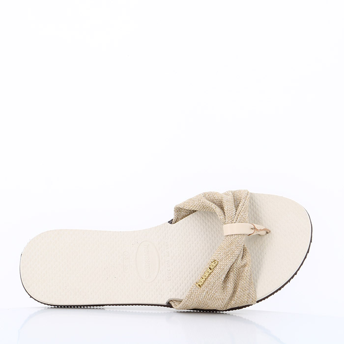 Havaianas chaussures havaianas you saint tropez shine beige