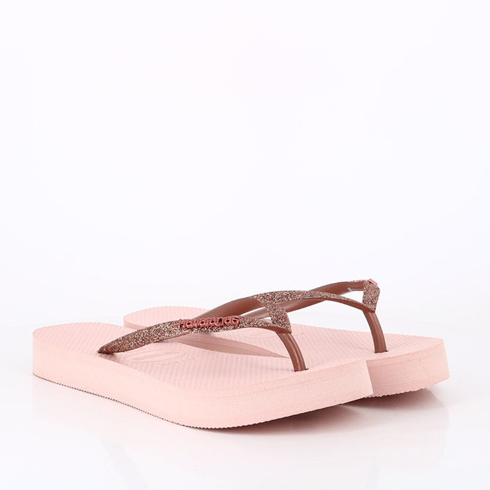 Havaianas chaussures flatformglitterballet rose1495101_2