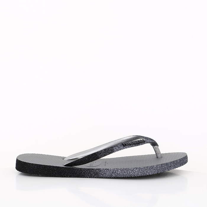 Havaianas chaussures havaianas slim sparkle ii steel grey gris