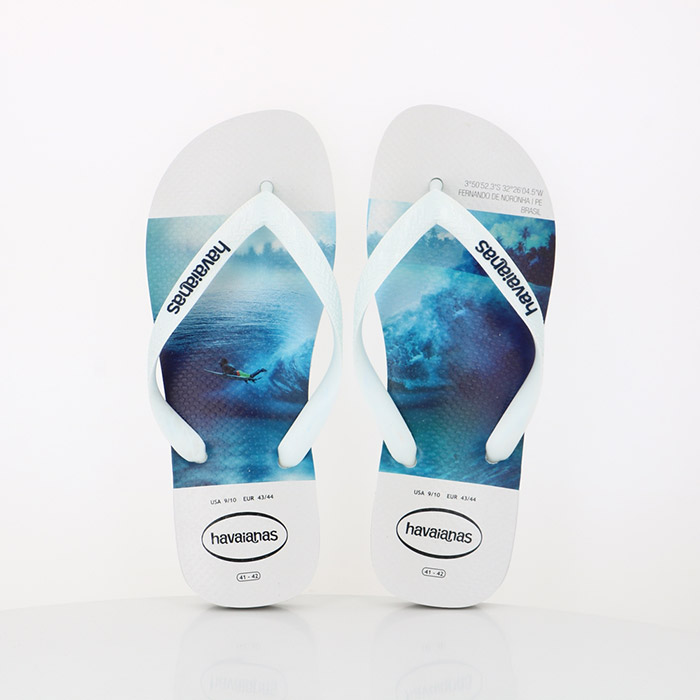 Havaianas chaussures havaianas hype white white blue blanc