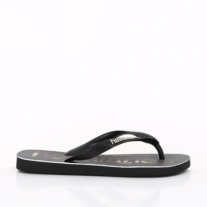 Havaianas chaussures havaianas top logomania black black white noir1497801_2