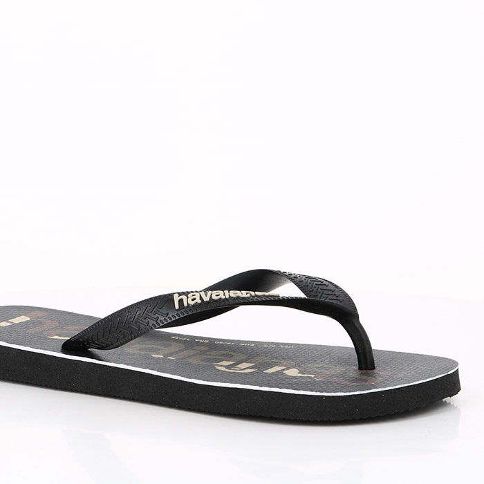 Havaianas chaussures havaianas top logomania black black white noir1497801_3