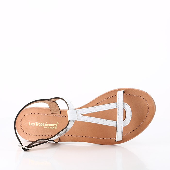 Les tropeziennes chaussures les tropeziennes hacroc blanc