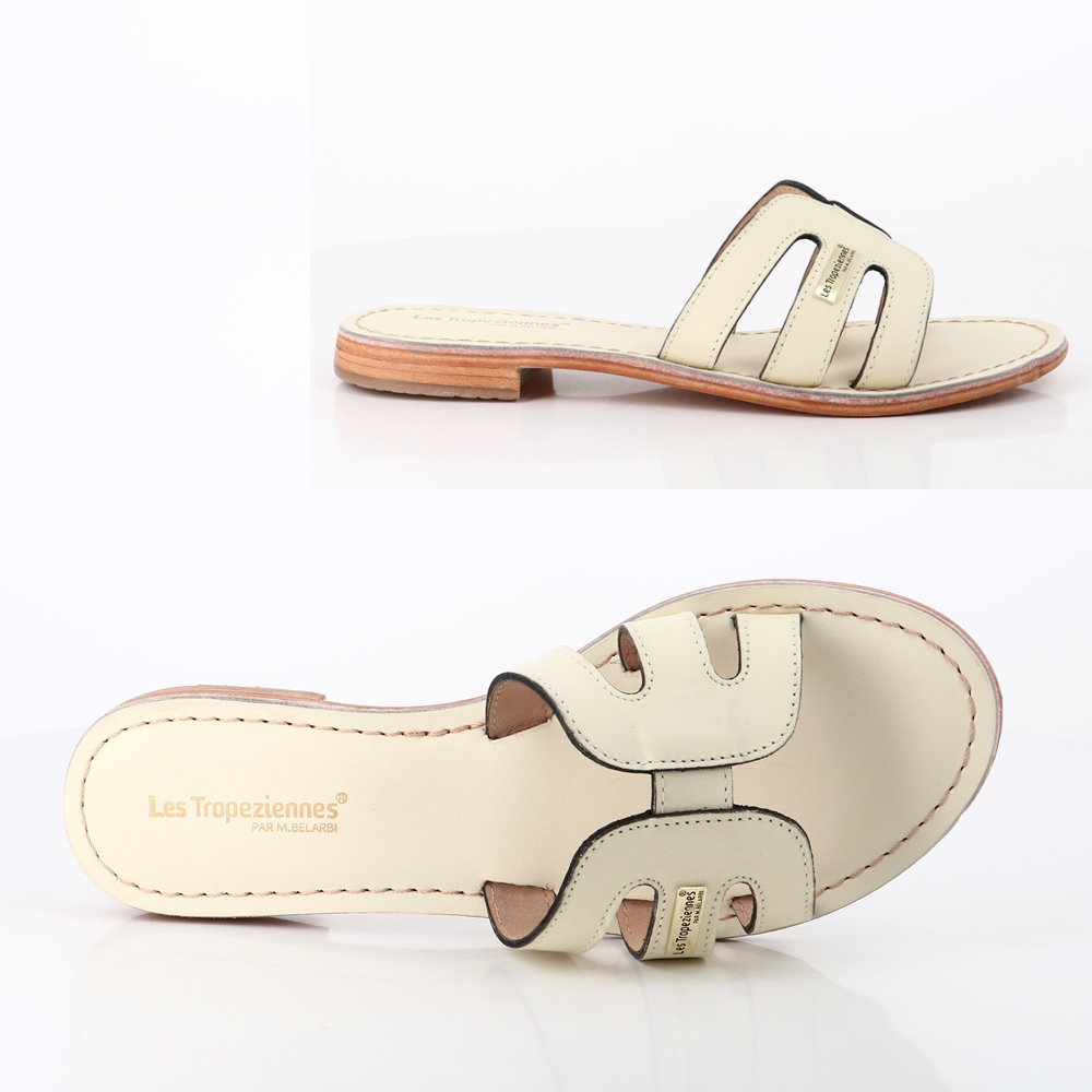 Les tropeziennes chaussures les tropeziennes damia nude blanc