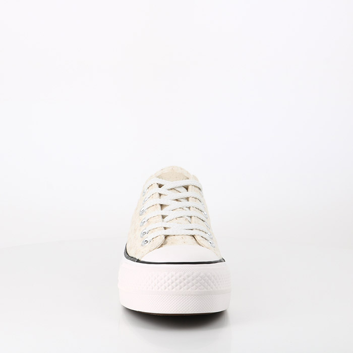 Converse chaussures converse chuck taylor all star canvas broderie platform vintage white egret black beige1506901_4