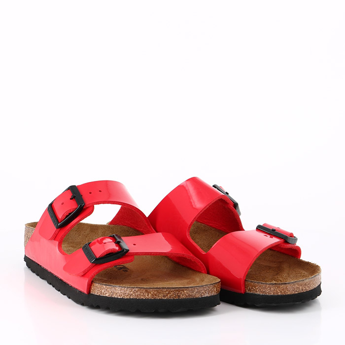 Birkenstock chaussures birkenstock arizona bs vernis cherry rouge1507401_4