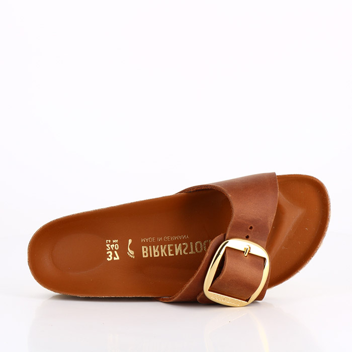 Birkenstock chaussures birkenstock madrid big buckle cognac marron