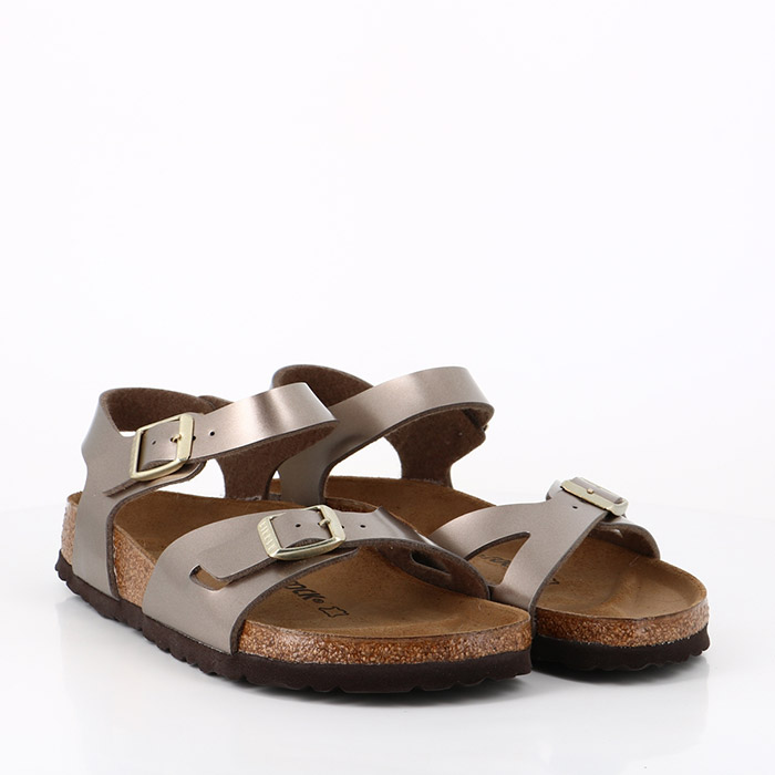 Birkenstock chaussures birkenstock rio bs electric metallic taupe marron1510301_4