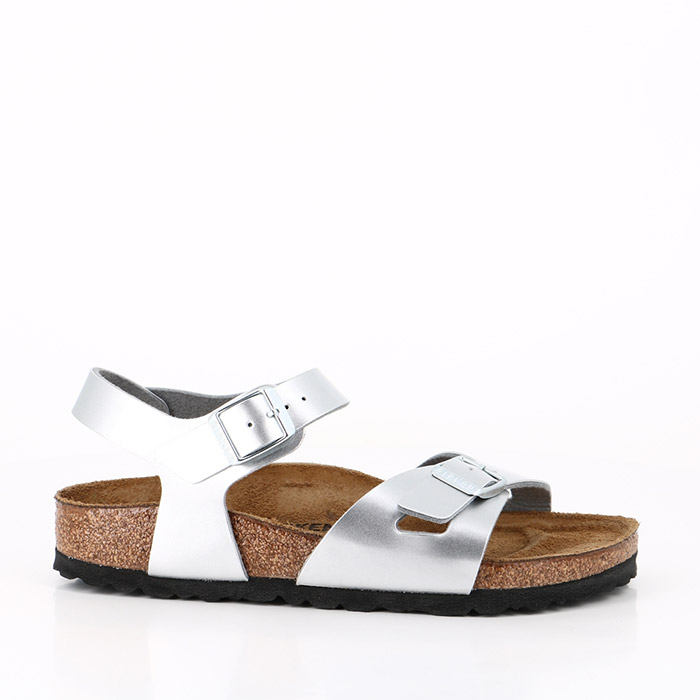 Birkenstock chaussures birkenstock rio electric metallic silver argent